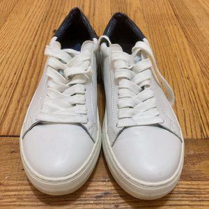 J/Slides Platform Leather Sneaker Shoes